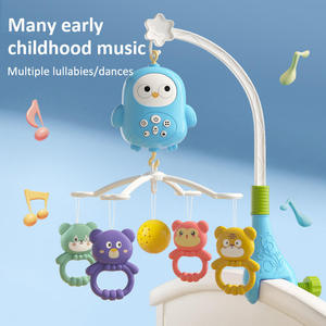 360-Degree Rotating Hanging <strong>Toy</strong> with Soft Melodies, Visual Stimulation Device with Colorful Pendants, Universal Clip-On Stand - Product Image 3
