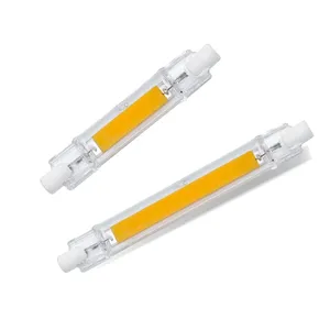LED R7s COB 78mm 118mm Dimmable Glass Tubes 15W 30W Bulbs Replace - Foto 8