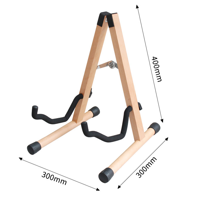 Venda de alta qualidade de produtos especiais De Madeira Dobrável apoio para os pés violino ukulele stand De madeira guitarra stand