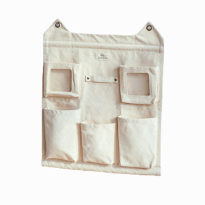 Bolsa de almacenamiento para montar en la pared con diseño de gato durmiente, organizadores de múltiples bolsillos 3D de lino y algodón para cosméticos, libros, artículos diversos, uso en el hogar y la oficina - Product Image 4