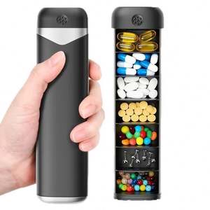 Nouvel Organisateur de Pilules Hebdomadaire en Alliage d'Aluminium de Haute Qualité avec Logo Personnalisé, Sans BPA, Étui de Voyage pour Pilules, Cadeau Promotionnel - Product Image 5