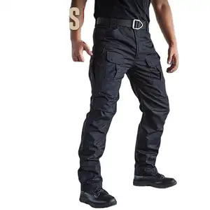KY กางเกงคาร์โก้แนวยุทธวิธีกันน้ำสำหรับผู้ชายกางเกงลายพรางสำหรับกลางแจ้ง