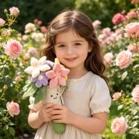 Peluche Jelly Cat Flowers, bouquet de fleurs, jouet en peluche de la série Amuseables, cadeau idéal pour un anniversaire, des vacances