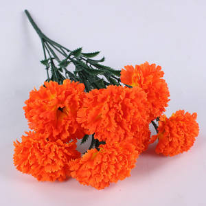 2025 fabricante directamente <span class=keywords><strong>claveles</strong></span> de flores de seda rosa de 7 cabezas para decoraciones festivas y navideñas Navidad y Pascua - Product Image 2