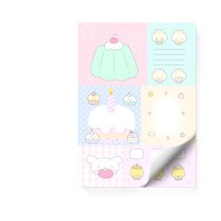 Bloc-notes à feuilles mobiles de style sandwich de style japonais sans adhésif pour un retrait facile