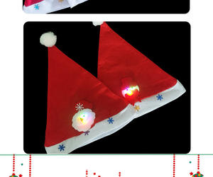 La dernière LED à la mode illumine les chapeaux de père noël de noël de renne de bonhomme de neige de noël pour la décoration de fête - Product Image 6