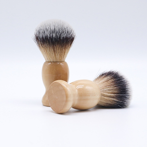 Brosses de rasage à Logo personnalisé pour hommes OEM, rasoir <span class=keywords><strong>synthétique</strong></span> en Fiber de bois, brosse naturelle pour le rasage - Product Image 3