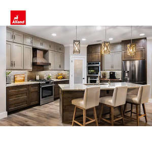 אלנדגרופ שיפוץ חלקי עץ מייפל ריהוט מלא קצה גבוהה מלא שייקר ארון מטבח שייקר עם ארונות קיר - Product Image 2