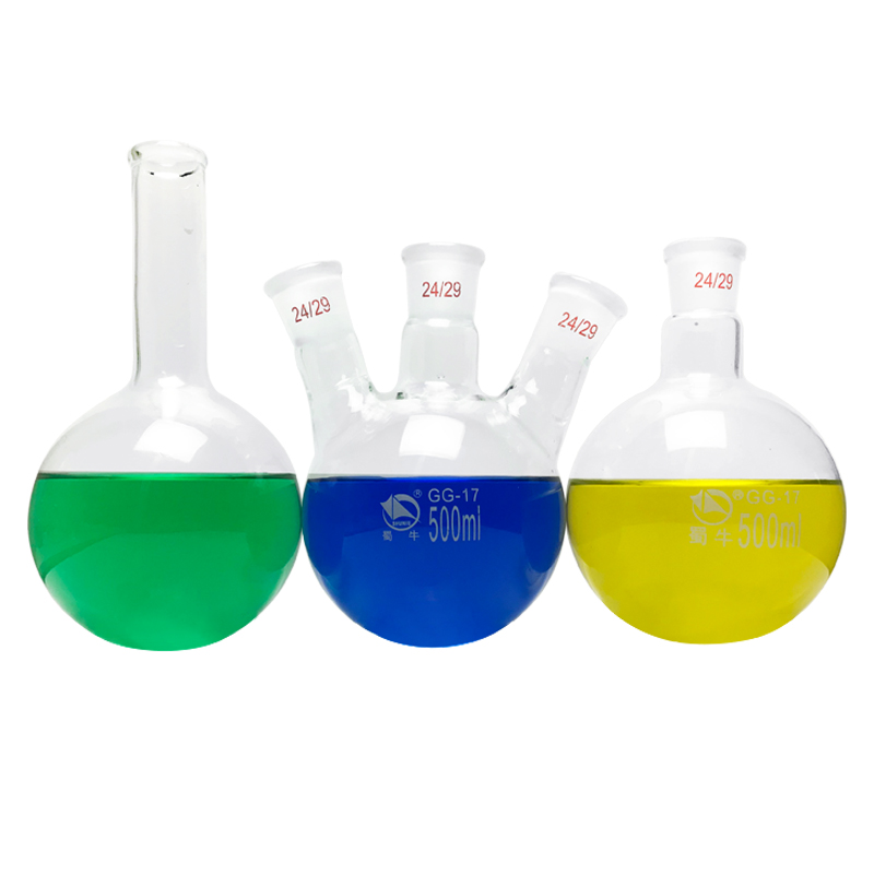 Высококачественная колба с круглым дном, высококачественный боросиликатный Стандартный химический экспериментальный инструмент