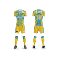 Maillot de football personnalisé en gros pour hommes, sublimé, en maille respirante, ensemble uniforme d'équipe pour l'entraînement et la pratique