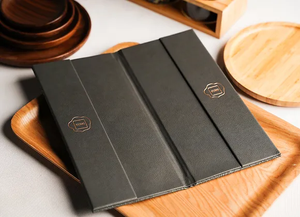 Cubierta de Menú de Cuero Personalizada, Estilo Libro, para Cafés, Restaurantes y Bares - Product Image 4