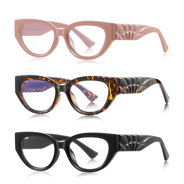 TR90 Cat Eye Famous Brand Design Frame Blue Light Glasses Eyeglass Decoration for Men Women UV400 Fashion Lady Glasses