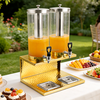 Distributeur de boissons martelé XINGPAI, fournitures de restaurant à Dubaï, distributeur de jus royal doré de luxe