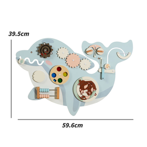 Montessori Dolphin Sensory bận rộn Board bánh mazes tường đồ chơi cho trẻ mới biết đi tia lửa tò mò Học Tập Thông qua chơi - Product Image 6
