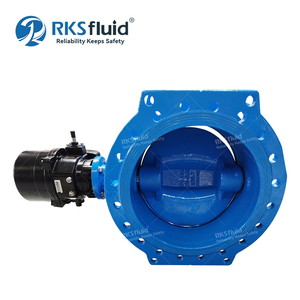 Vanne papillon double excentrique RKSfluid EN558 Série 14, IP67 DN700 PN25, à double bride, avec actionneur électrique, directement de l'usine - Product Image 4