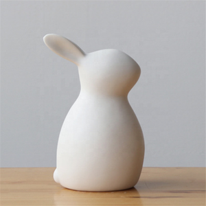 Nouvelle décoration de Pâques en porcelaine blanche classique simple en forme de <span class=keywords><strong>lapin</strong></span> - Product Image 3