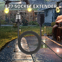 Prise suspendue extensible connectable pour extérieur IP65 E27 E26 FESTOON