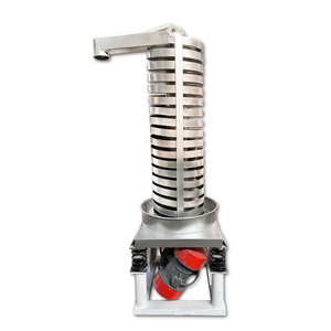 Elevador de transportador de tornillo de partículas de polvo de acero inoxidable 304 vertical continuo para uso en la industria agrícola para plantas de fabricación - Product Image 1