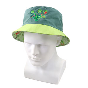 Chapeau Bob Personnalisé avec Broderie Végétale, Séchage Rapide, Couleurs Naturelles Fraîches, Large Bord Brodé - Product Image 6