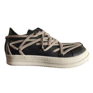Chaussures de sport pour femmes de haute qualité, de marque, avec lacets, semelle épaisse, en cuir véritable, lacets robustes - Product Image 5