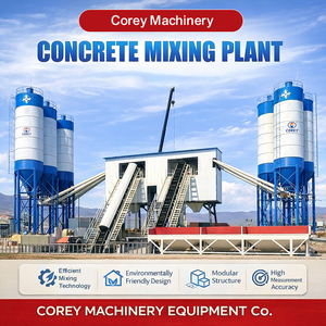 Centrale à béton diesel Corey HZS50 haute productivité et efficace avec moteur et pompe, construction durable, garantie de deux ans - Product Image 6