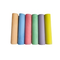 Vente directe usine – Craie en poudre de gypse sans poussière, 6 pièces/boîte, colorée, extra-large, à noyau épais, pour usage extérieur, grande taille