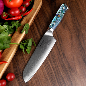Personalizado al por mayor EDC Damasco Acero inoxidable cuchillo profesional <span class=keywords><strong>sanrenmu</strong></span> cuchillo de cocina Chef - Product Image 6