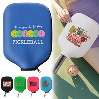 Housse de protection pour raquette de pickleball de Noël, accessoires pour raquette de tennis, cadeau