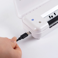 Machine d'impression de pochoirs de tatouage sans fil en gros, 2500 mAh, blanche