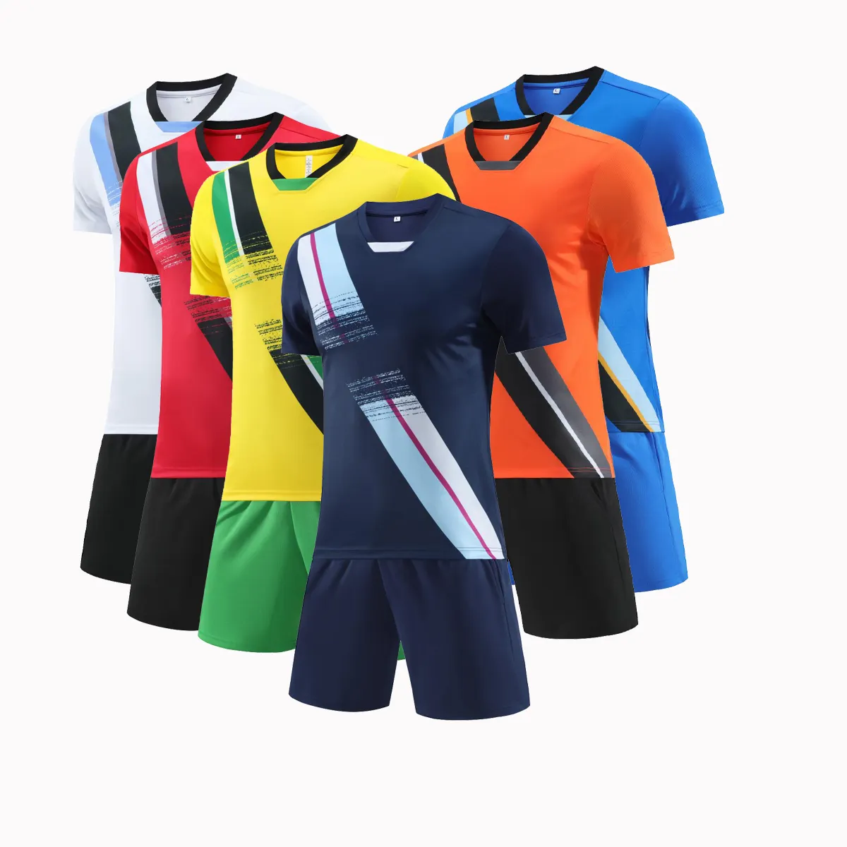Vente en gros de maillots de football bon marché 2024 maillots de football pour jeunes personnalisés avec logo et numéros uniformes de football sublimés