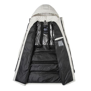 เสื้อแจ็คเก็ตดาวน์คอตั้งแบบใหม่ปี 2026 - เสื้อพัฟเฟอร์สุดเทรนดี้ เสื้อโค้ทดาวน์อุ่นๆ พร้อมกระดุมสีพื้นสำหรับผู้ชาย - Product Image 5