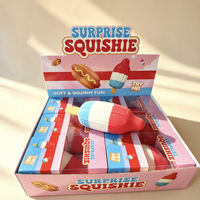 Nouveau design Jouets Squishy Géants en forme de Fusée et de Glace, Grands Sucettes Glacées à Rebond Lent, Jouets Anti-Stress à Presser, Cadeaux pour Enfants