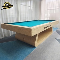 Direkt vom Hersteller: Maßgefertigter Outdoor-Billardtisch aus Edelstahl, 8 Fuß, Luxuriöser Multifunktions-Esstisch mit Billardfunktion