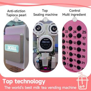 Machine à Bubble Tea Entièrement Automatique 2023 avec Bras Robotisé pour Gelée et Canne à Sucre – Distributeur Automatique de Bubble Tea – Catégorie de Produit - Product Image 3