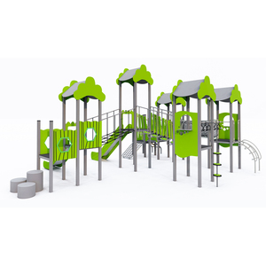 Equipo de entretenimiento al aire libre para niños HPL Parque de juegos comercial e instalaciones de Juguetes - Product Image 5