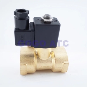 Alta calidad 0927700 1.6Mpa cierre Normal 2 vías piloto diafragma latón eléctrico 2 pulgadas DN50 pulgadas válvula solenoide de agua NBR FKM - Product Image 3
