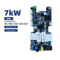 Carte de commande principale PCBA pour chargeur mural de VE 7kW 32A réglable WiFi avec RCD, type A, Plug and Play, fournisseur OEM