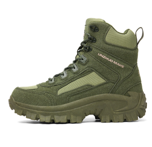 Bottes de randonnée et d'entraînement vertes DFB22 pour le camping en extérieur, modèle Khaki 5AA SAA, personnalisables, stock disponible, bottes de désert vertes UNMK AS33 Unzhoumake - Product Image 2