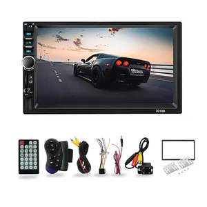 Hot Selling 7018B Universal 7 Inch Car Radio 2 Din Car Stereo with Rearview Camera SWC HD Touch Screen