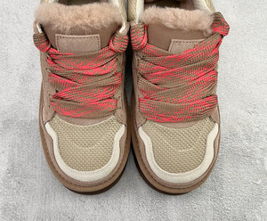High Quality Custom Comfortable Winter <strong>Uggs</strong> Lowmel Platform Original Sheepskin Wool Upper Black Pink <strong>Brown</strong> Snow Boots Sneakers - Product Image 6