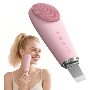 Brosse nettoyante faciale en silicone rechargeable par USB, éliminateur de points noirs pour le nez et les yeux, exfoliant ultrasonique pour la peau - Product Image 1