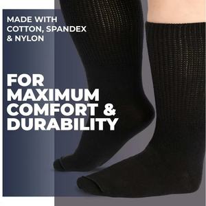 Chaussettes de neuropathie 100% chaussettes diabétiques ultra-douces sans couture avec chaussettes d'hôpital de circulation sanguine confortables non contraignantes - Product Image 2