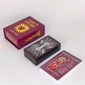 Tarot Oscuro, Baraja de Cartas del Tarot, Arte Fantástico, Caja Doble para Cartas Cuadradas con Acabado Brillante, Ecológico, Personalizado por Estelle Riviere - Product Image 3