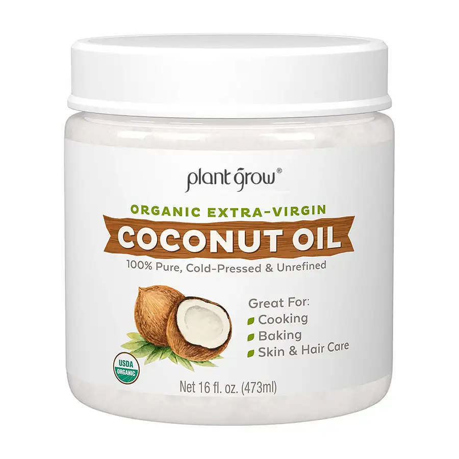 Óleo de coco de 100% ml orgânico puro da virgem do produto 473 para cabelo e pele