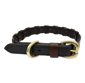 Collar de perro de gama alta de lujo más vendido estilo táctico cuero sostenible de alta calidad negro neón suave acolchado comodidad sólido - Product Image 2
