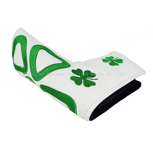 ฝาครอบหัวพัตเตอร์สำหรับกอล์ฟคลับใบมีดแม่เหล็กสีขาวเย็บปักโลโก้ใหม่ออกแบบได้ตามต้องการ - Product Image 5