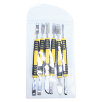 Kit d'outils de réparation pour téléphone portable, 6 pièces, ensemble de spatules métalliques à double extrémité pour iPhone, iPad, tablette