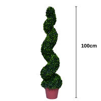 Spirale décorative herbe bonsaï arbre artificiel plantes spirale topiaire buis arbre pour la maison jardin cour décor