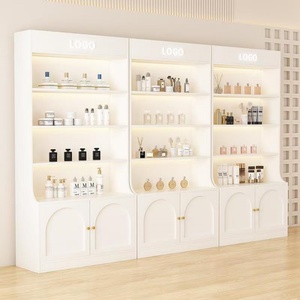 Exhibidor de Cosméticos, Mueble de Exhibición para Salón de Belleza, Mueble de Exhibición para Uñas con Puerta de Vidrio, Estantes para Productos para el Cuidado de la Piel, Estantes de Múltiples Niveles - Product Image 6