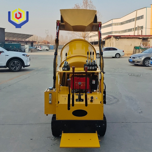 Горячая распродажа: мини-бетоносмеситель на гусеничном ходу, 500 л, самосвал, гидравлический бункер, дизельный бетоносмеситель для стройплощадки - Product Image 2